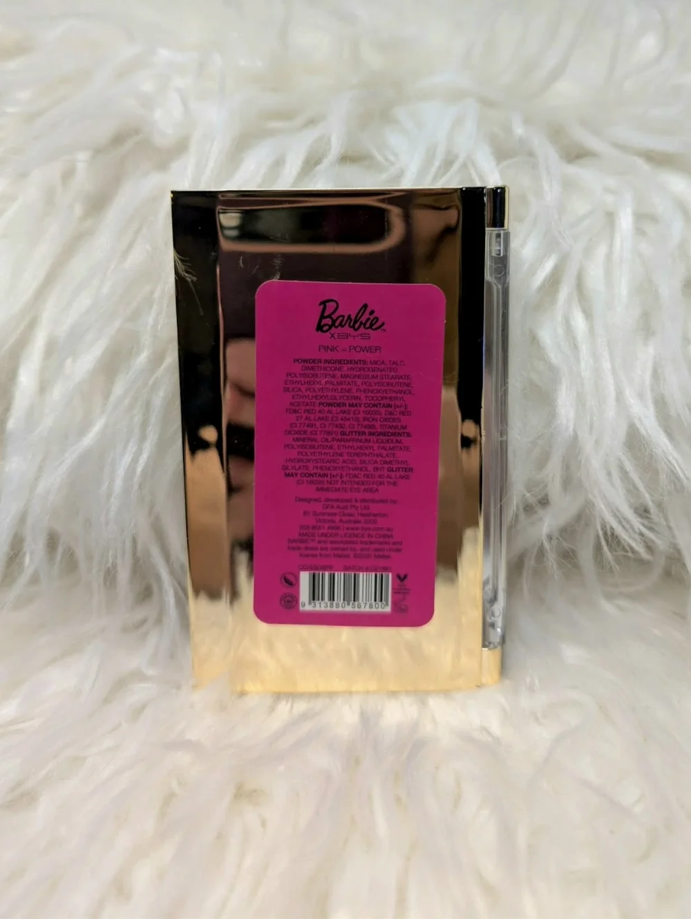 Limited Edition Barbie X Bys Pink & Rose Eyeshadow Palette with Shimmer Accent